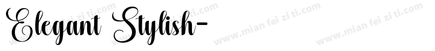 Elegant Stylish字体转换
